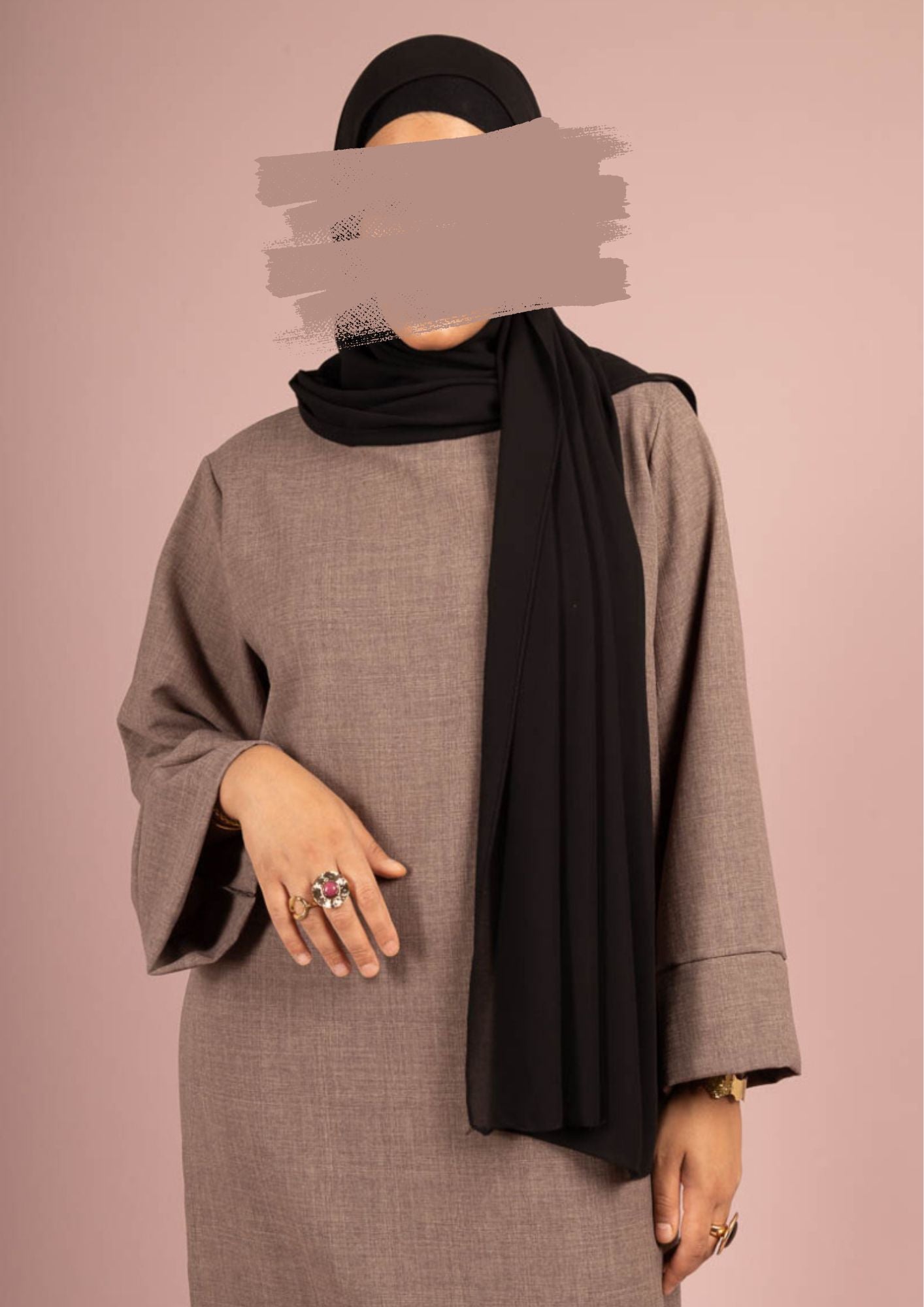 Abaya - Dress - Taupe