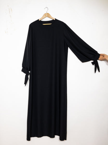 Abaya - Silk - Dress - Zwart