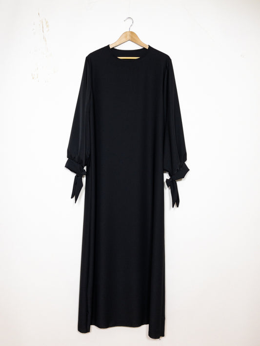 Abaya - Silk - Dress - Zwart